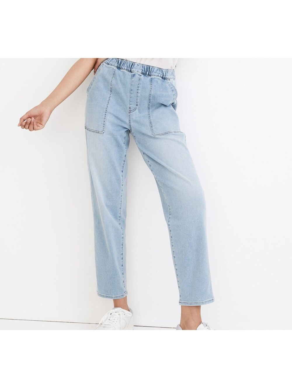 Madewell Elastic Waist Pull On Jeans Size Small